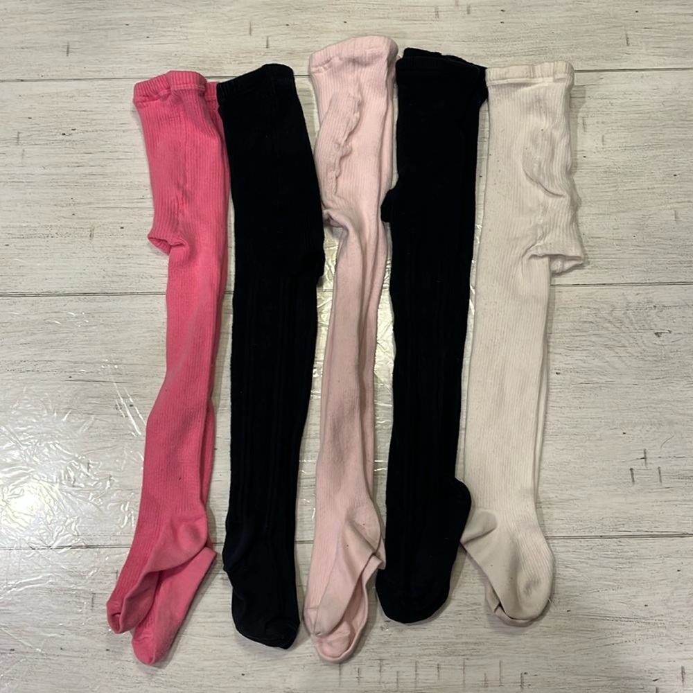 Bundle of girls’ warm tights